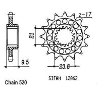 Přední řetězové kolečko Honda